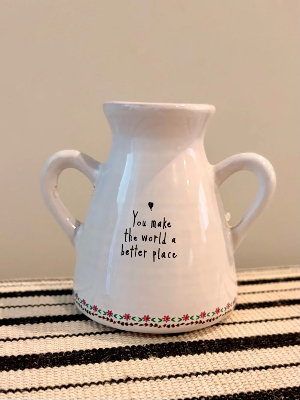 Natural Life Artisan Bud Vase - You Make The world a better place